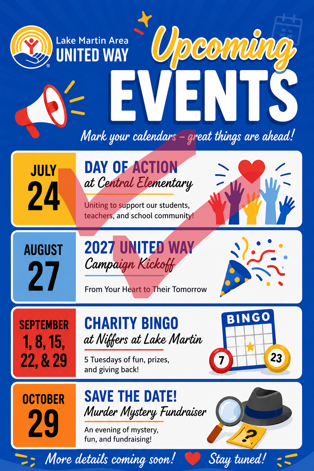 2026 Updated Events